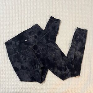 LULULEMON BLACK DIAMOND DYE ALIGN LEGGINGS SIZE 8 28”